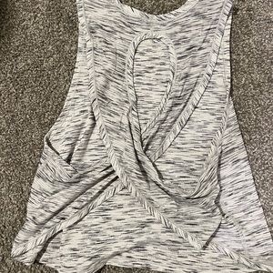 Gray lululemon tank open back